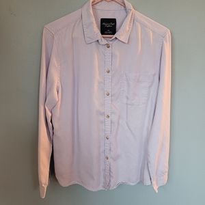 3/$20 American Eagle Women's Purple, Soft Button-up